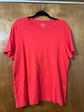 Pendleton Coral-Red Short Sleeve Crew Tee